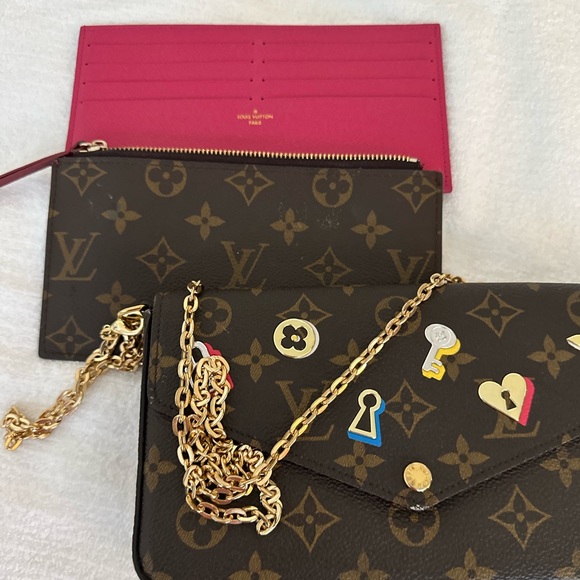 LOUIS VUITTON Felicie limited edition 3pc crossbody bag pochette - Picture 2 of 8